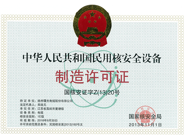 manufacturing license
